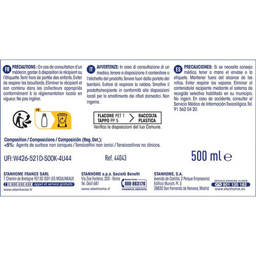 P34 C13 STAINLESS CLEAN RECHARGE 500ML