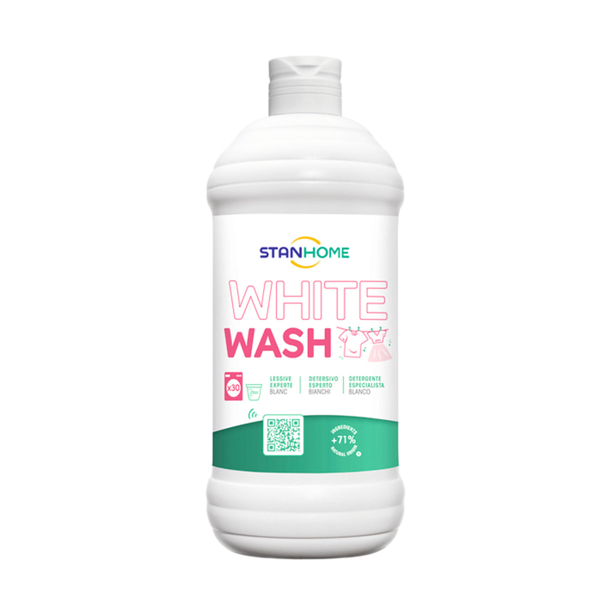 Visual del producto Detergente blanco concentrado para ropa