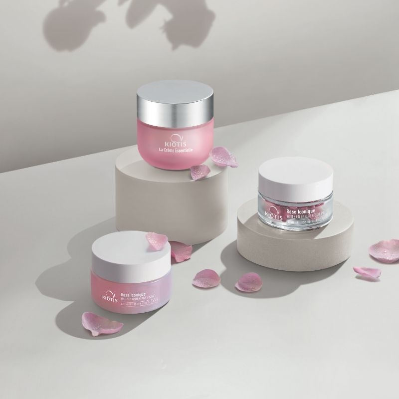 Mascarilla hidratante de pétalos de rosa