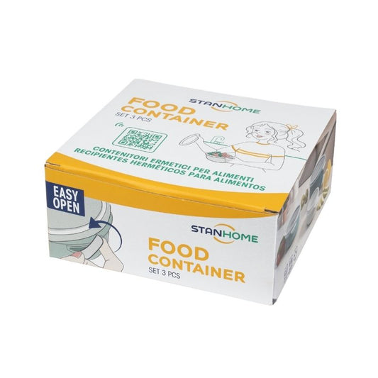 FOOD CONTAINER 3 UNIDADES - Stanhome