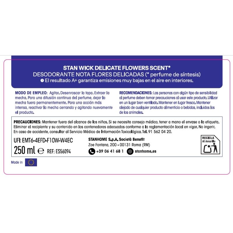 STAN-WICK FLORES DELICADAS 250 ML